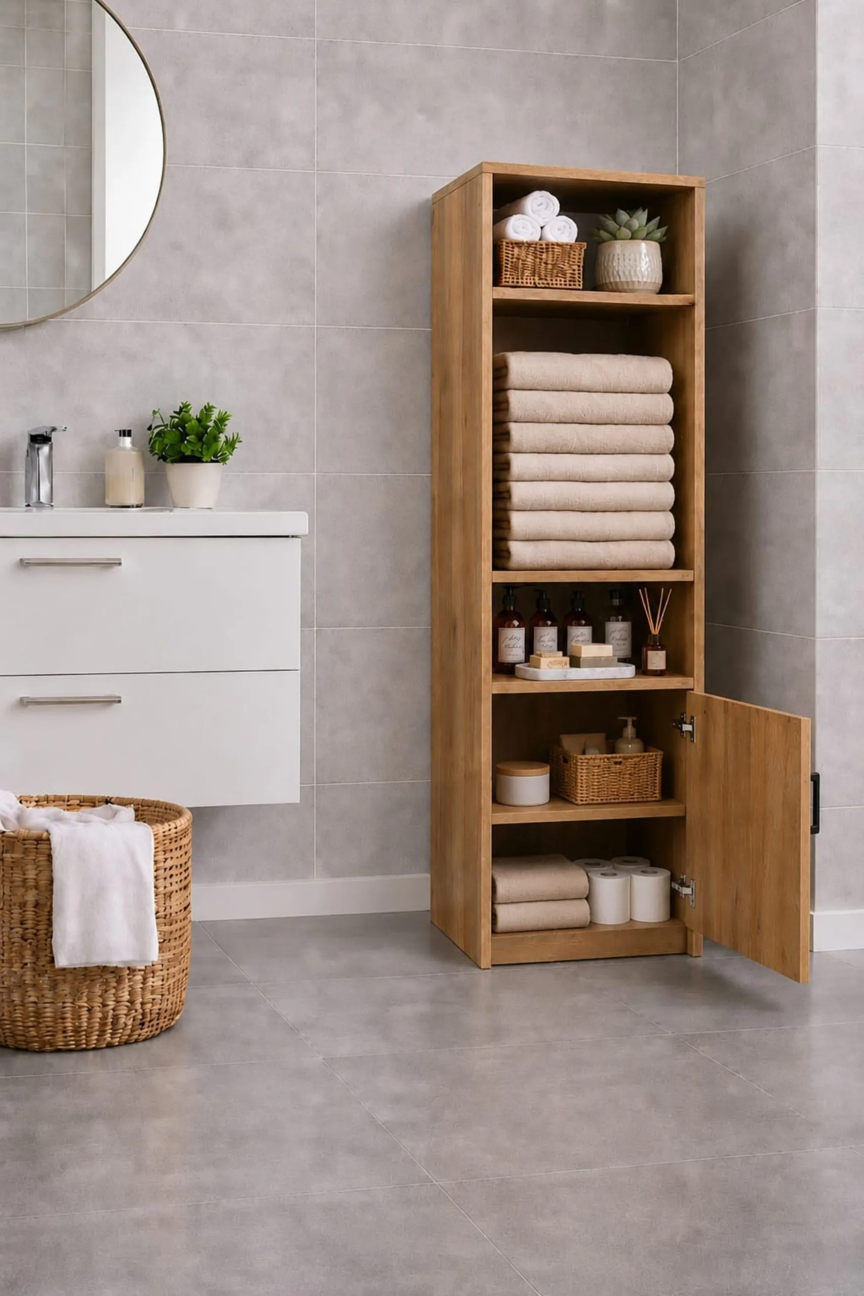Rudu Duru Çok Amaçlı Banyo Dolabı – görsel 4
