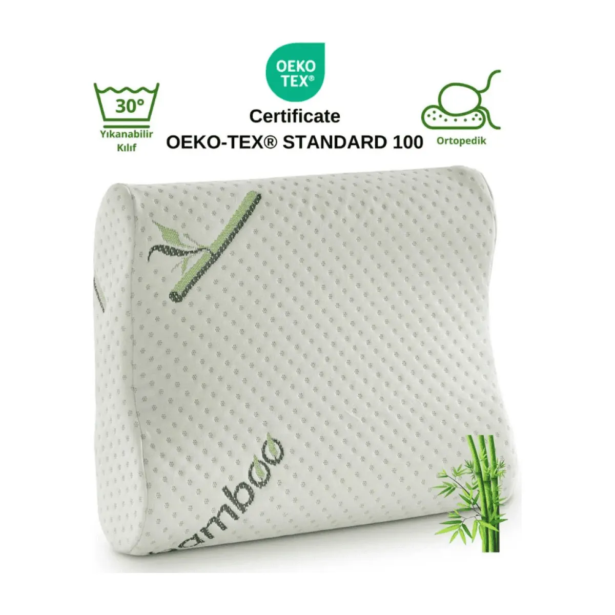Rudu Bambu Kılıflı Ortopedik Visco Yastık