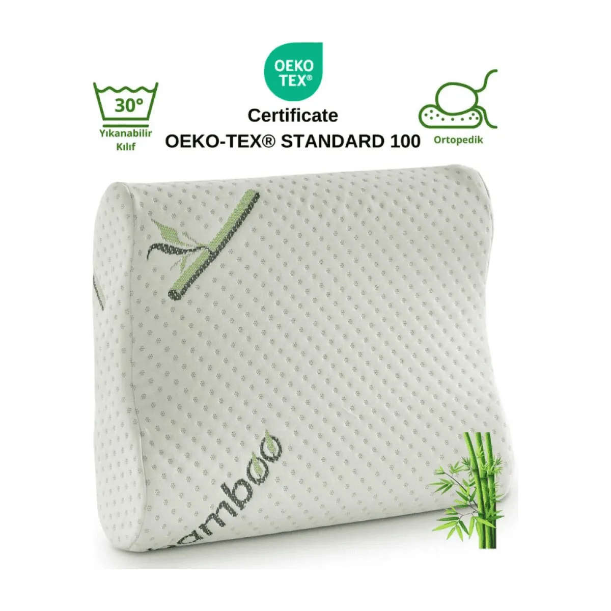 Rudu Bambu Kılıflı Ortopedik Visco Yastık
