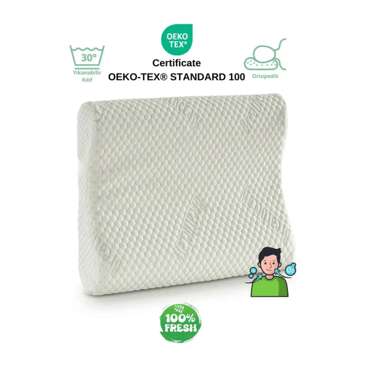 Rudu Breathe Easy Ortopedik Visco Yastık